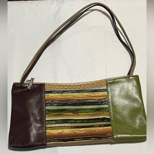Vintage Spencer & Rutherford Multicolor Striped Women's Bag